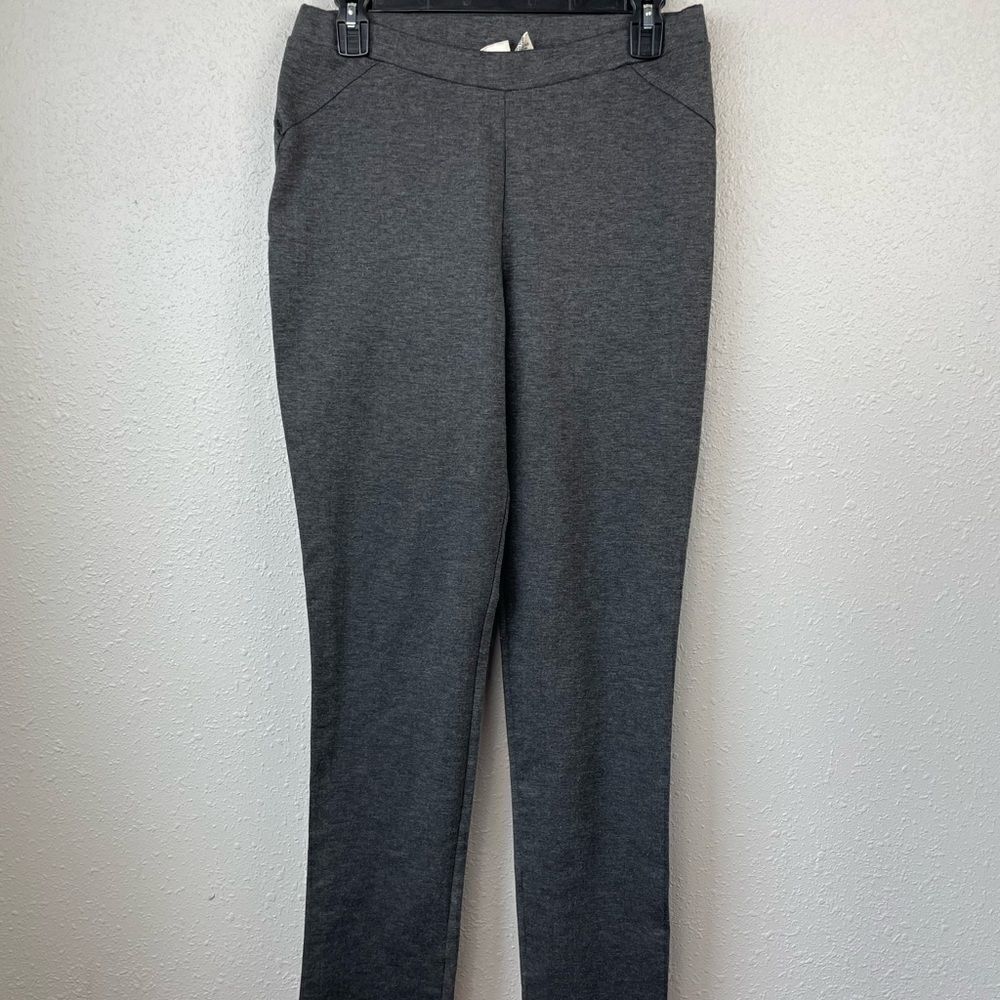 Allison Brittney Gray Stretch Pants Size L EUC